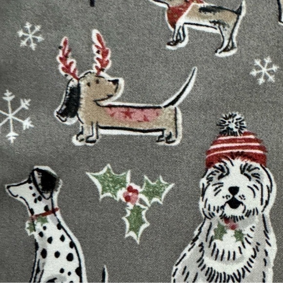 Cynthia Rowley Queen Sheet Set Holiday Christmas Dog Print - Picture 6 of 6